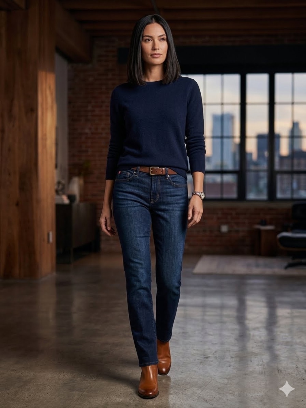 Hudson Jeans Women's Premium Indigo Straight Leg Denim